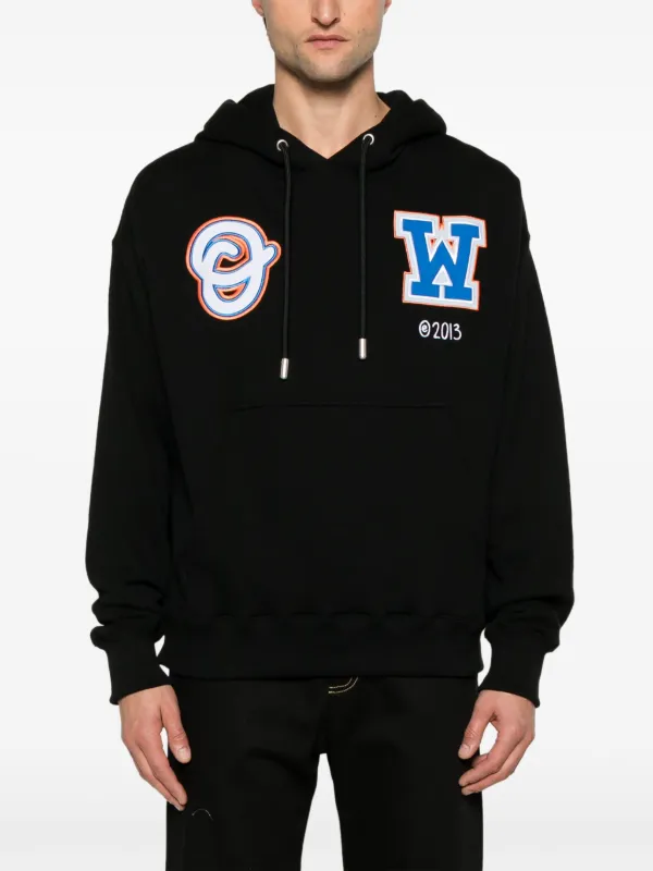 【Off White】BEST IDEAS SKATE HOODIE ★関税送料込み Off-White Wiz Patch Skate Hoodie | Black | FARFETCH ID