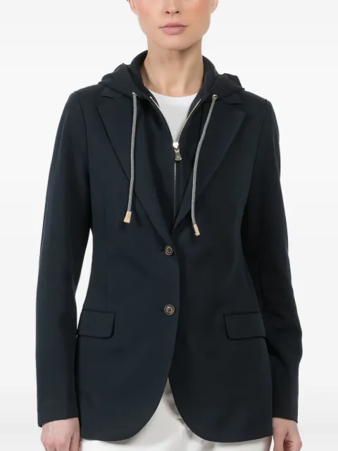 Eleventy detachable-hood jacket