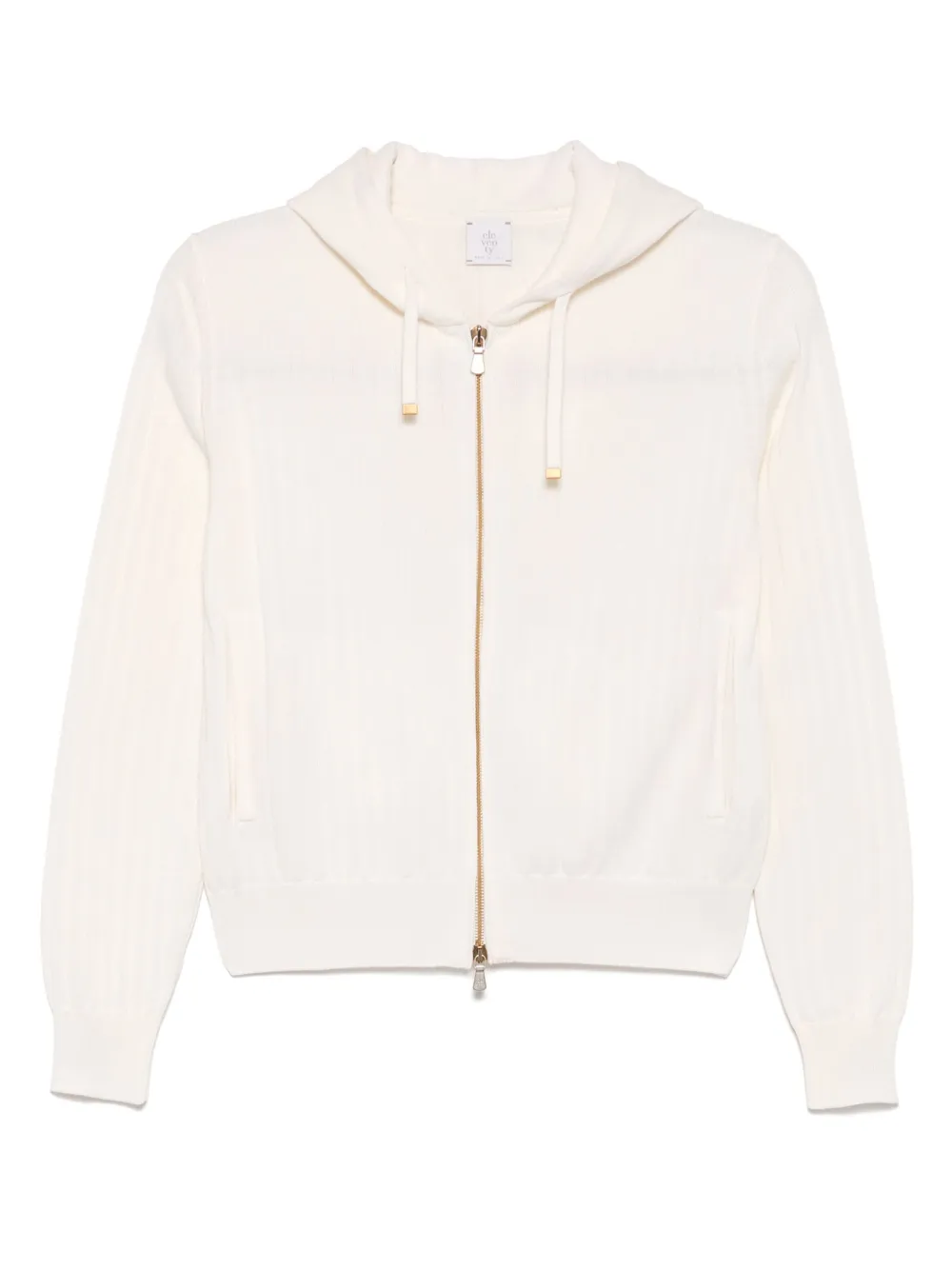 Eleventy hoodie tejida con cierre | neutro | Image 1