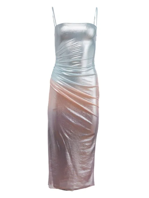 Fleur Du Mal vestido metalizado con efecto sombreado