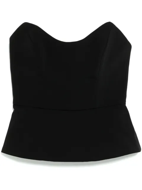 Amsale crepe bustier