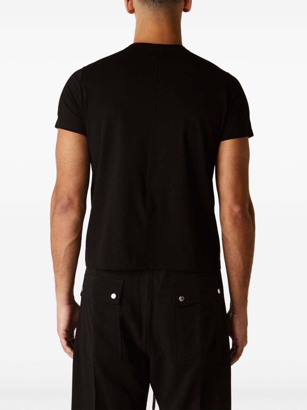 Shop Rick Owens Short Level T-shirt In Black