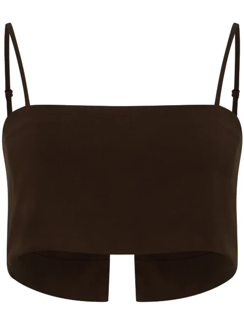 AZEEZA haut crop Walton - Marron - AZEEZA - Modalova