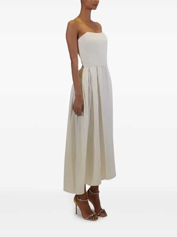 knee length dresses for ladies Bernadette Dress Ezra Bright Red