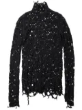 Julius Destroyed jumper - Black