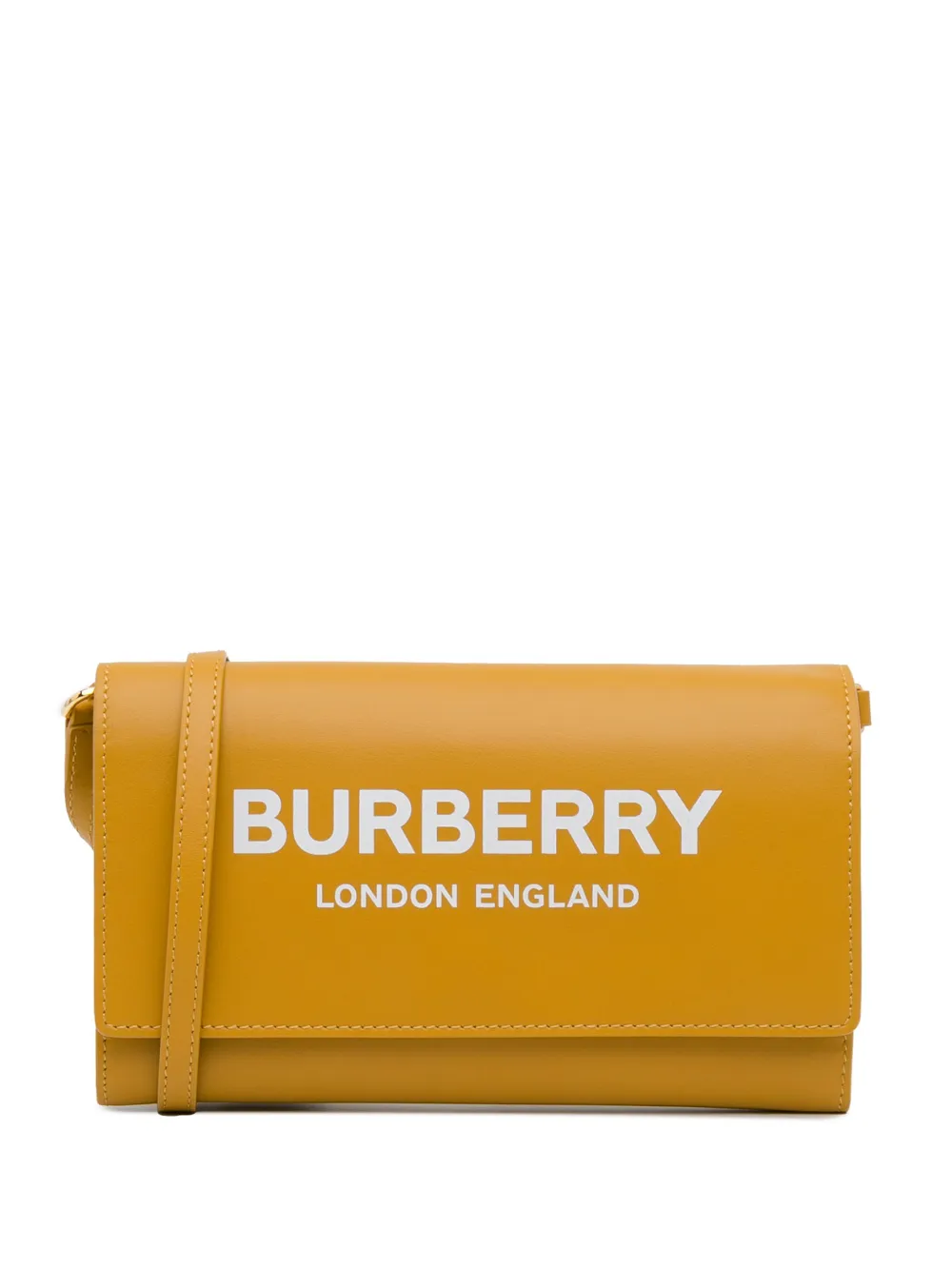 Burberry Pre Owned 2018 2023 Hazelmere Logo Wallet On Strap Crossbody Bag Farfetch