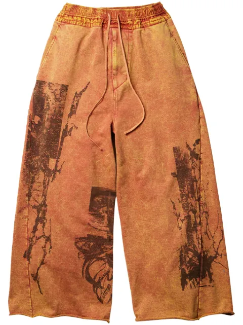 Julius Calça wide leg Rift Graphic