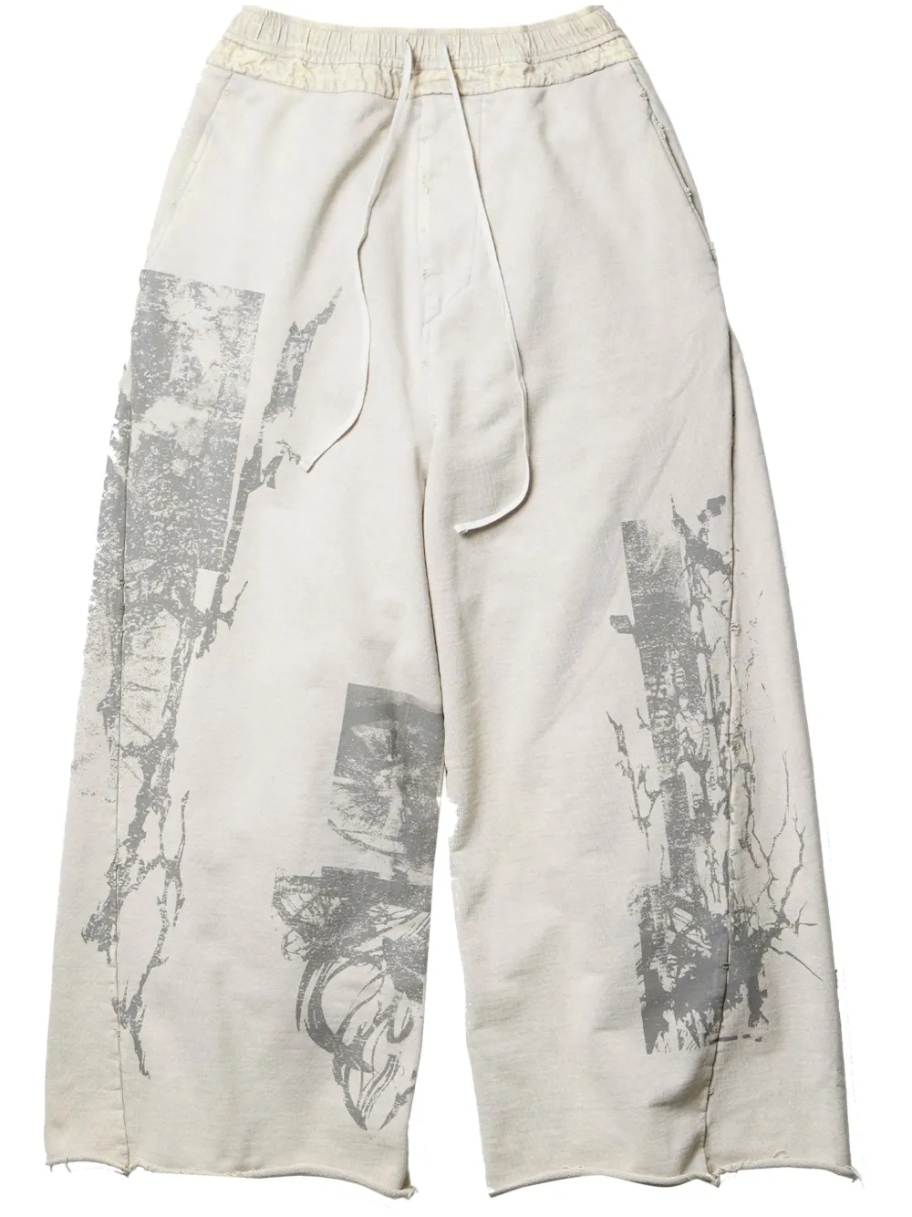Julius Rift wide-leg trousers - Neutrals