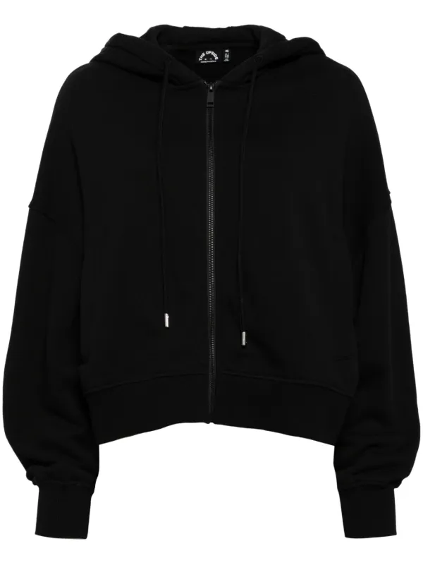 The Upside Jude Crop Hoodie | Black | FARFETCH SG