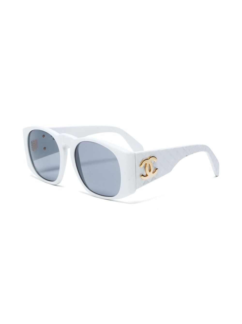 CHANEL Pre-Owned 1992 CC sunglasses - Wit