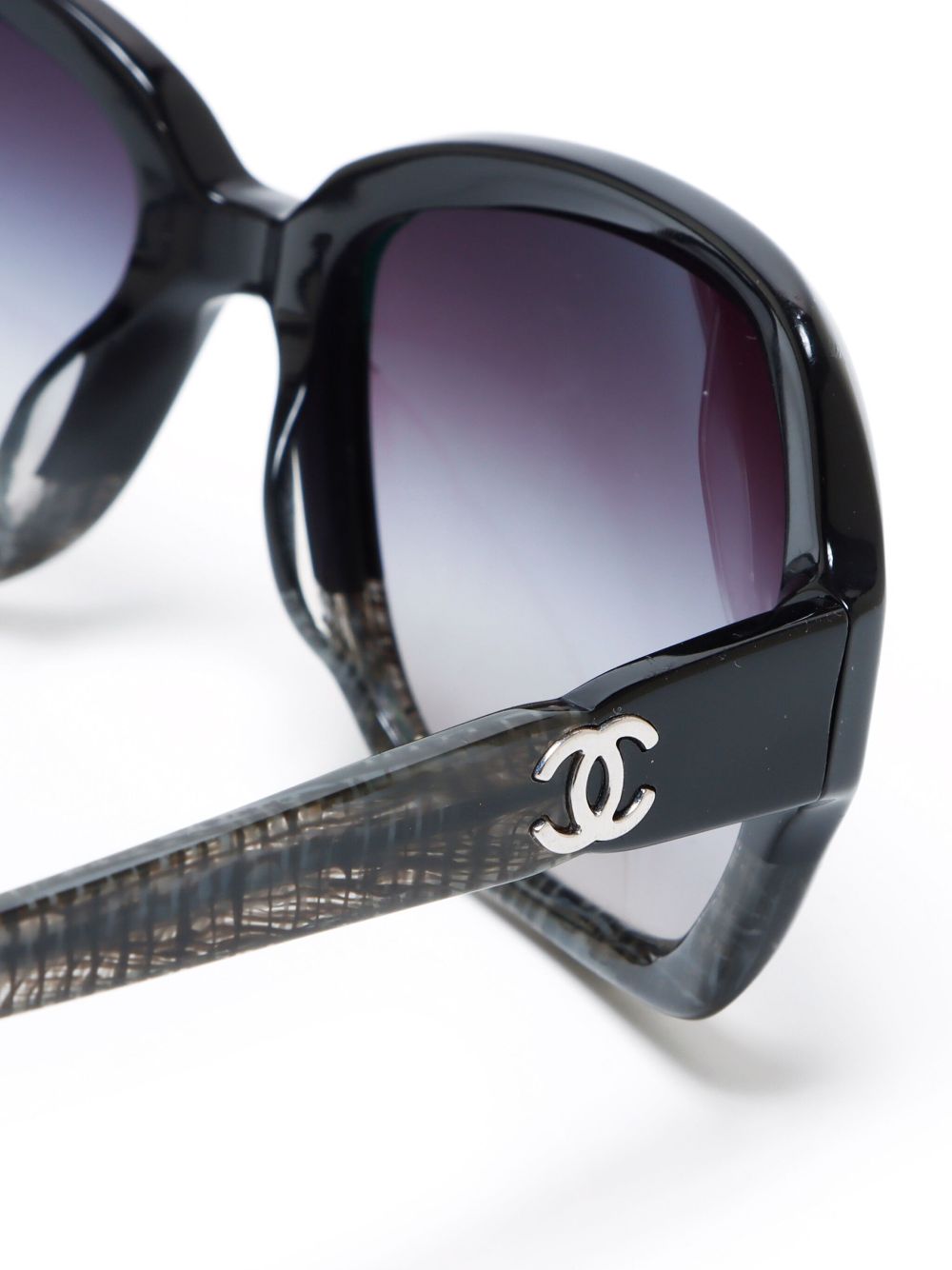 Affordable HOT SALE CHANEL 2000s logo oversized-frame sunglasse Women