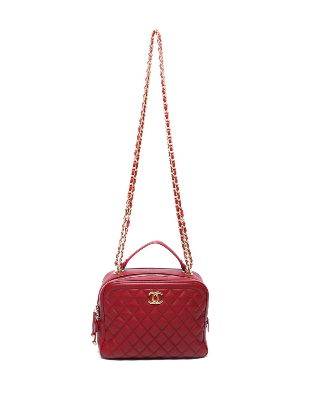 CHANEL 2018-2019 diamond-quilted two-way shoulder bag Women