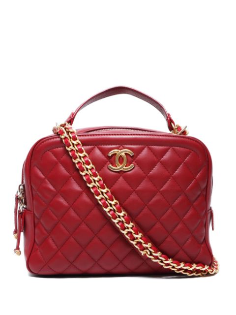 Affordable HOT SALE CHANEL 2018-2019 diamond-quilted two-way shoulder bag Women