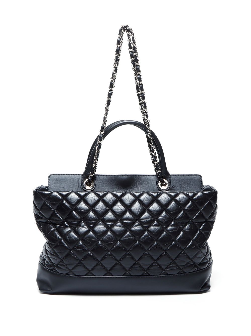 CHANEL Pre-Owned 2012-2013 CC turn-lock two-way tote bag - Zwart