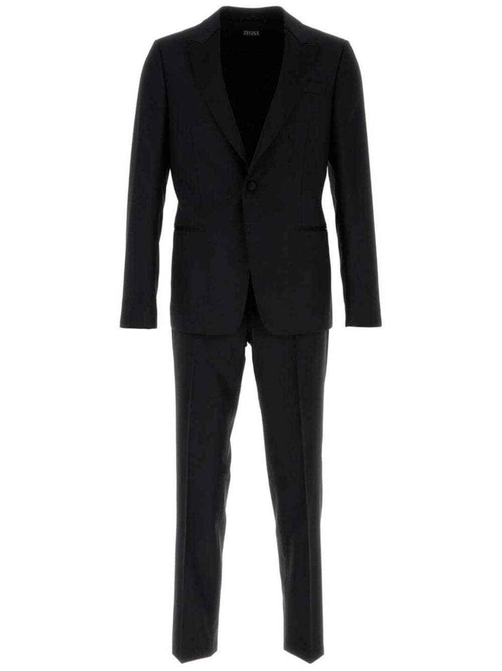 Zegna Midnight Blue single-breasted suit - Nero