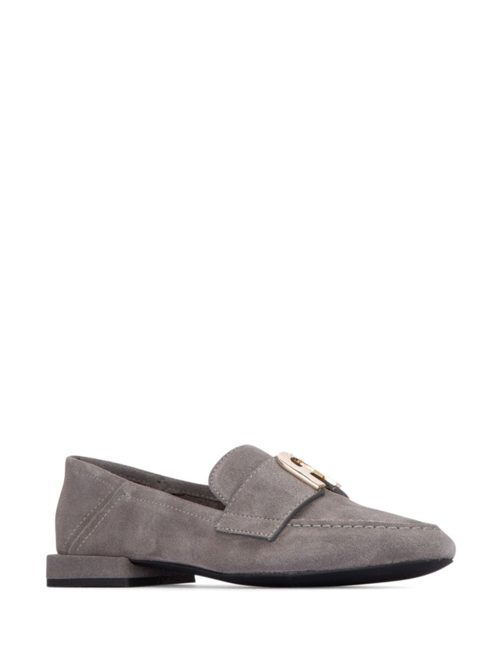 Furla plaque suede loafers - Grijs