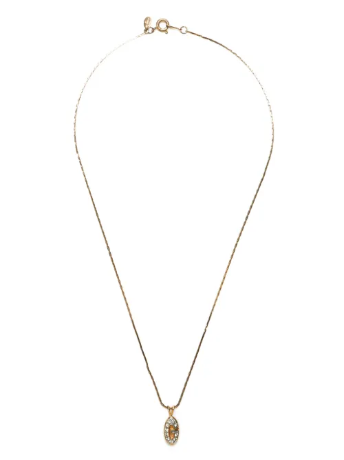 Collier à pendentif logo strassé - Givenchy Pre-Owned - Modalova