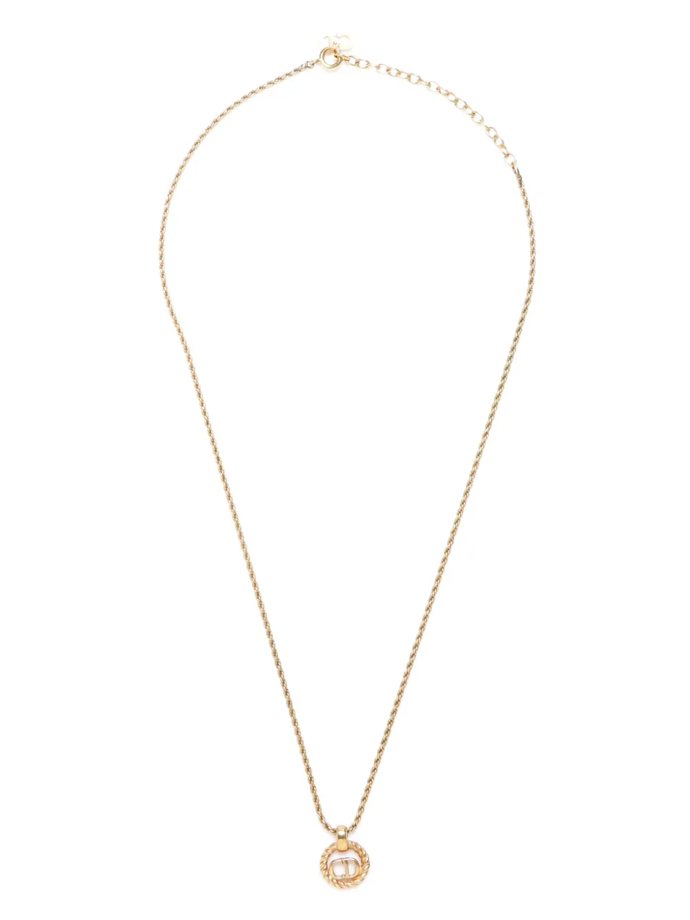 Christian Dior Pre-Owned collar con dije CD | dorado | Image 1