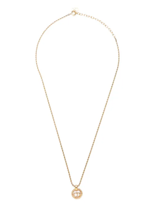Collier à pendentif logo - Christian Dior Pre-Owned - Modalova