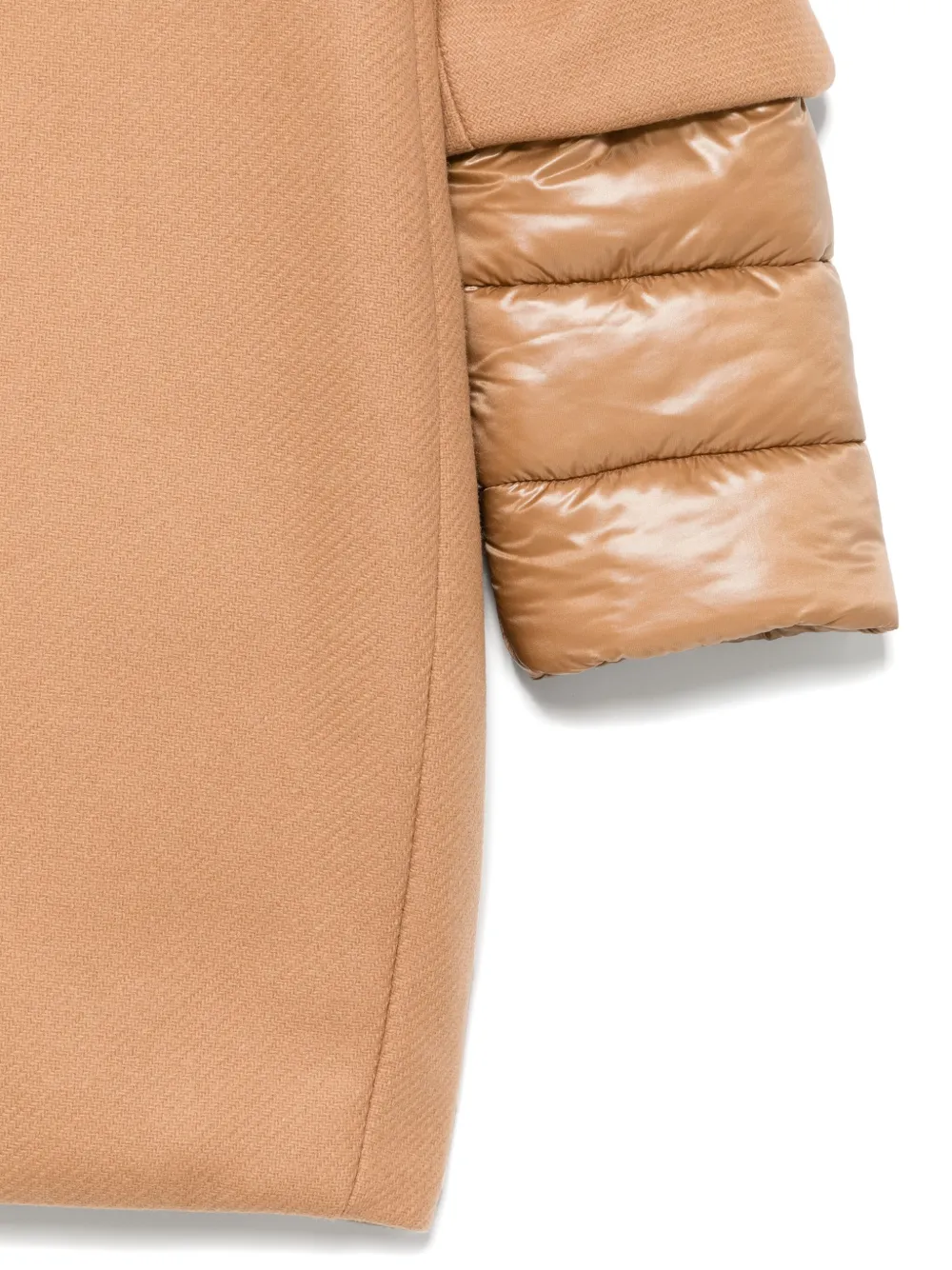 Herno Layered Coat In Brown