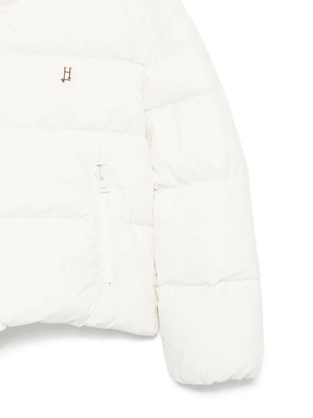 Herno Kids Jack met logoplakkaat Wit