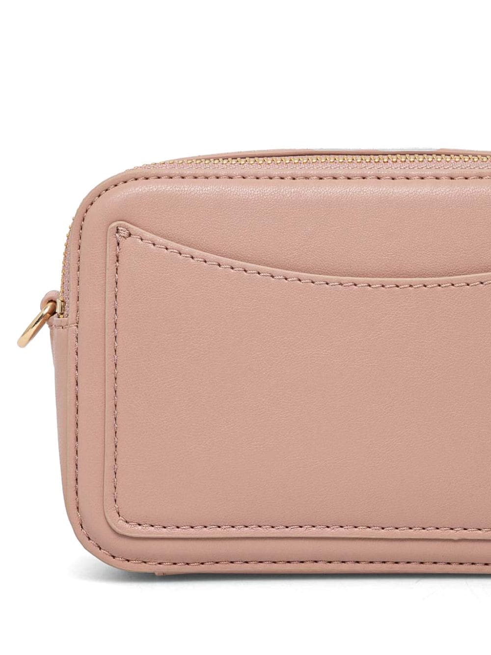 Shop Liu •jo Logo-lettering Crossbody Bag In Pink