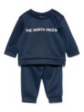 The North Face Kids logo-stamp tracksuit set - Blue