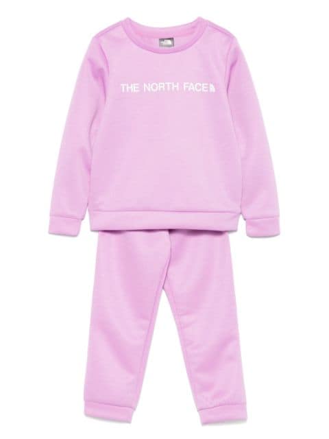 The North Face Kids Conjunto de agasalho com estampa de logo