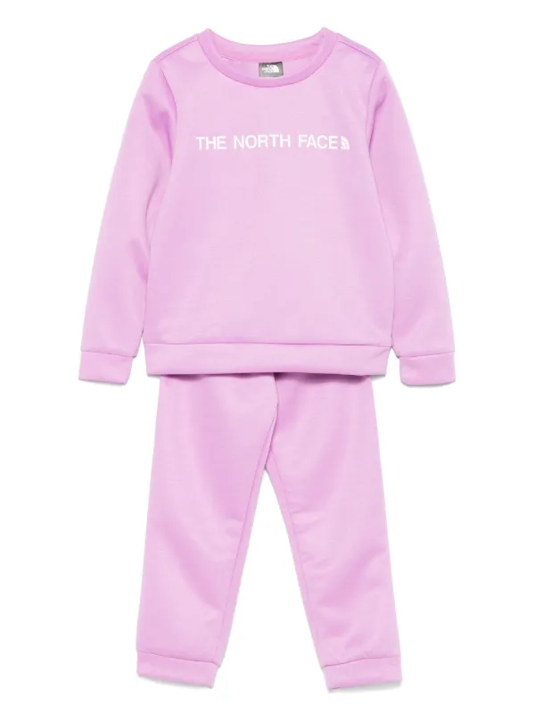 The North Face Kids logo print Tracksuit Pink FARFETCH BH