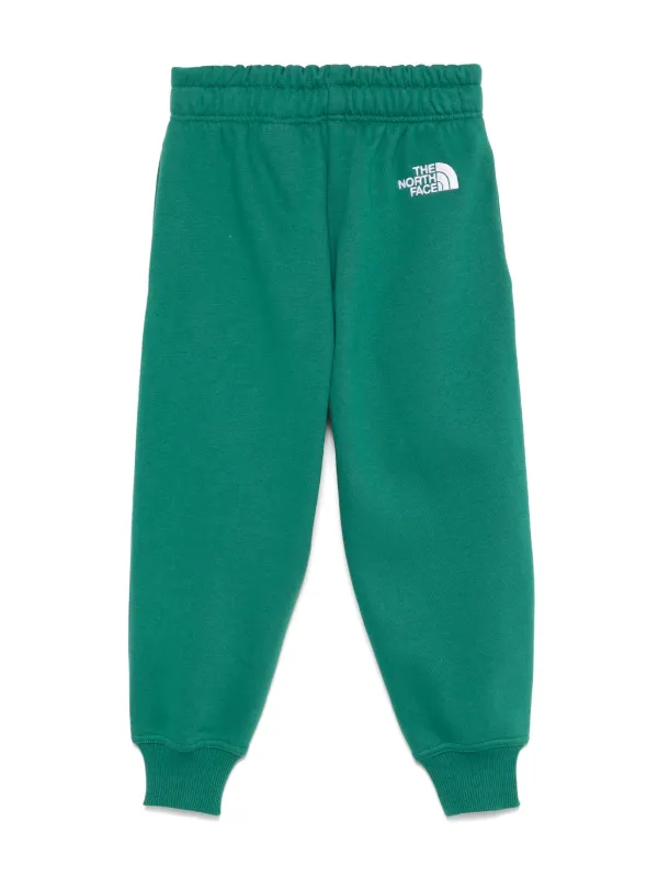 The North Face Kids logo embroidered Track Pants Green FARFETCH