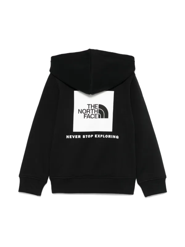 The North Face Kids logo print Hoodie Black FARFETCH BH