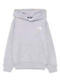 The North Face Kids logo-embroidered hoodie - Grey