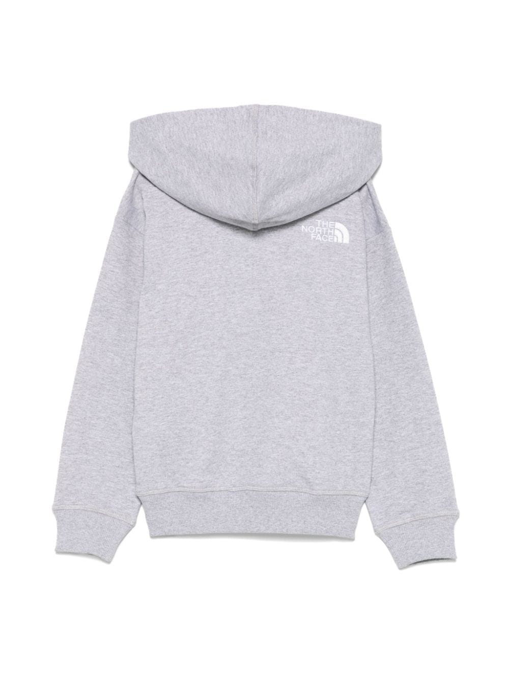 Shop The North Face Logo-embroidered Hoodie In Grey