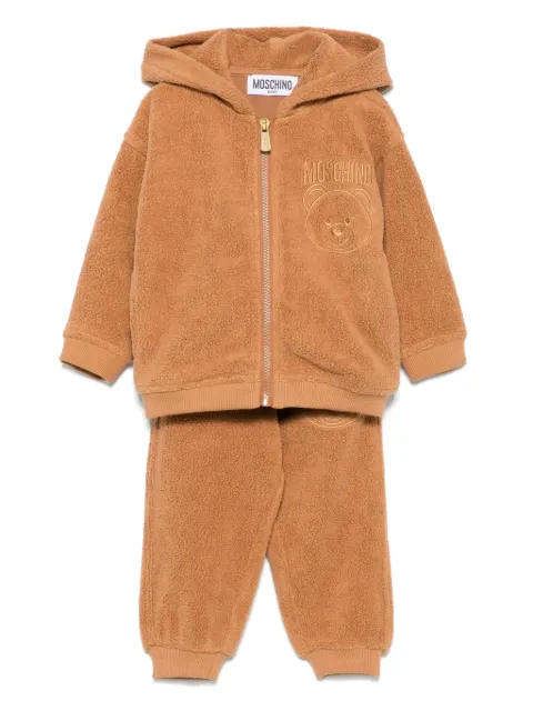 Moschino Kids traje deportivo texturizado