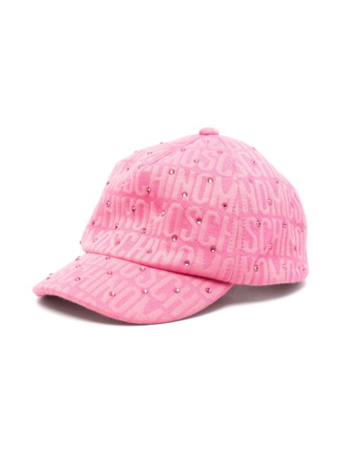 Moschino Kids rhinestone baseball cap