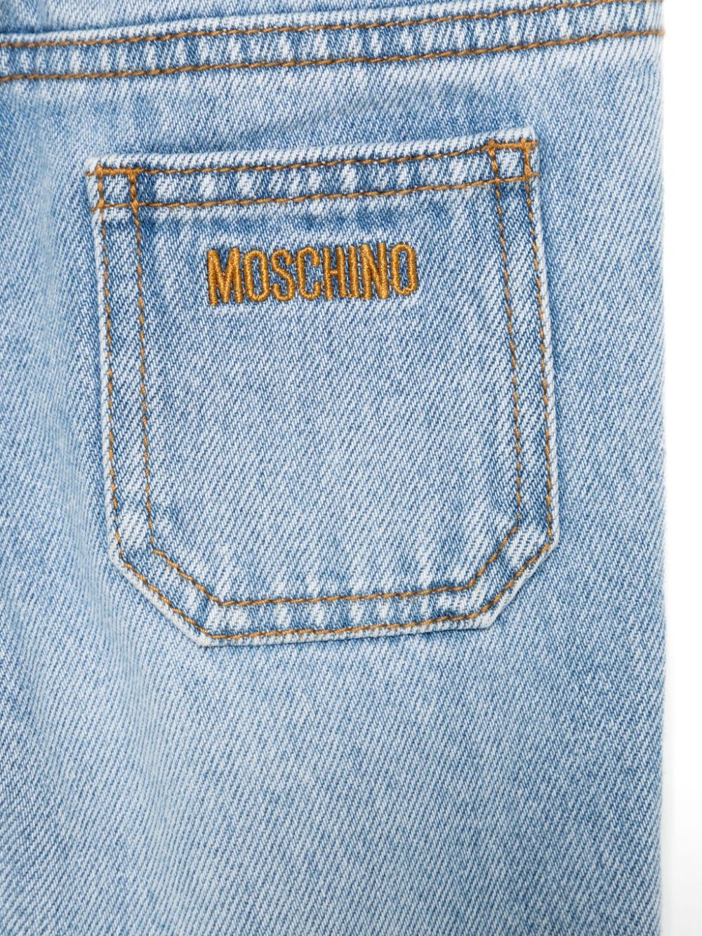 Moschino Kids Straight jeans Blauw