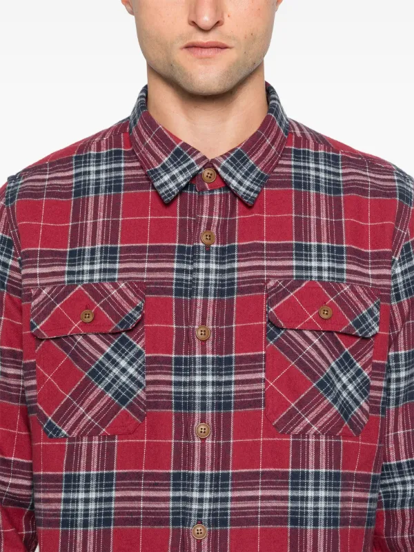 Barbour red tartan shirt online