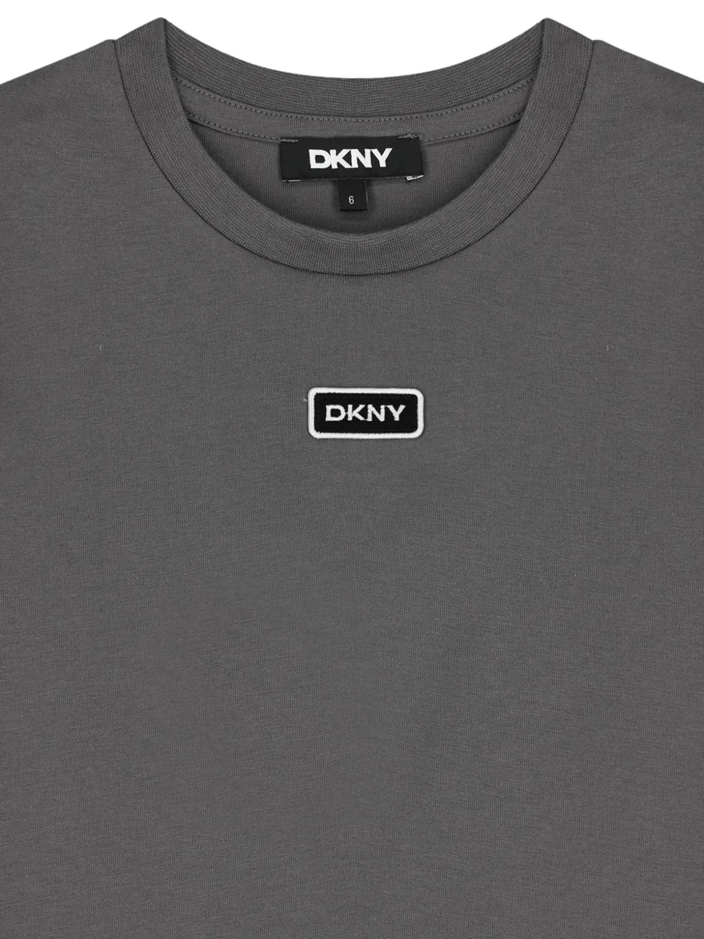 Dkny Kids T-shirt met logopatch Grijs