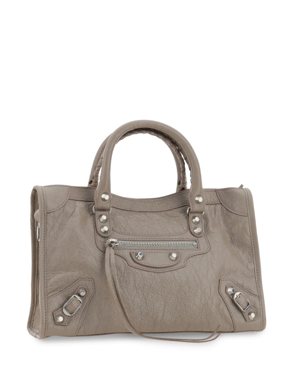 Shop Balenciaga Small Le City Bag In Neutrals