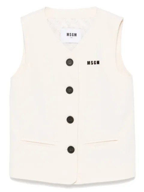 MSGM Kids cotton gilet
