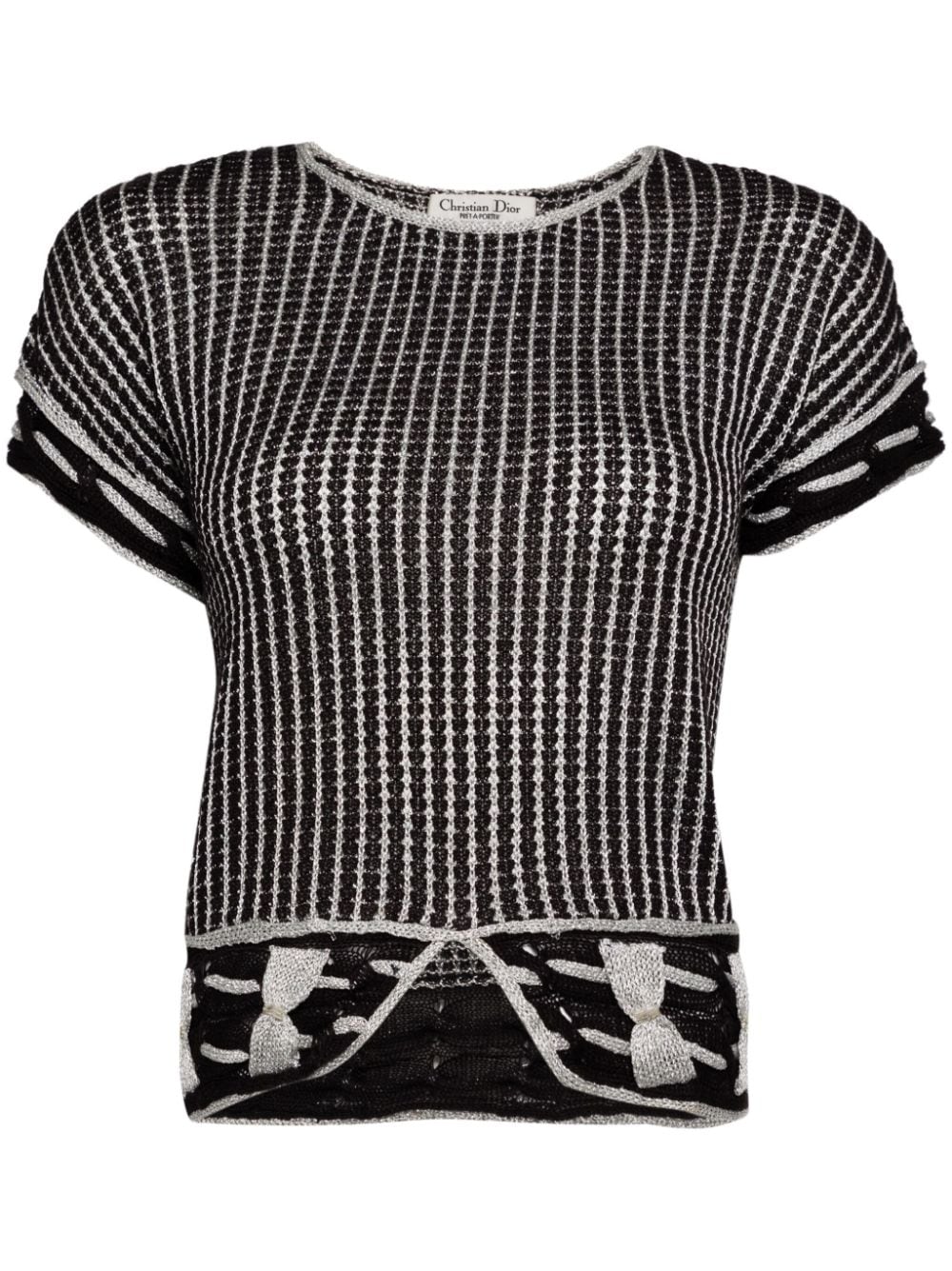 short sleeve knitted top