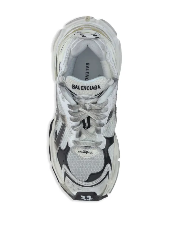 Balenciaga Runner Gradient Sneakers | White | FARFETCH
