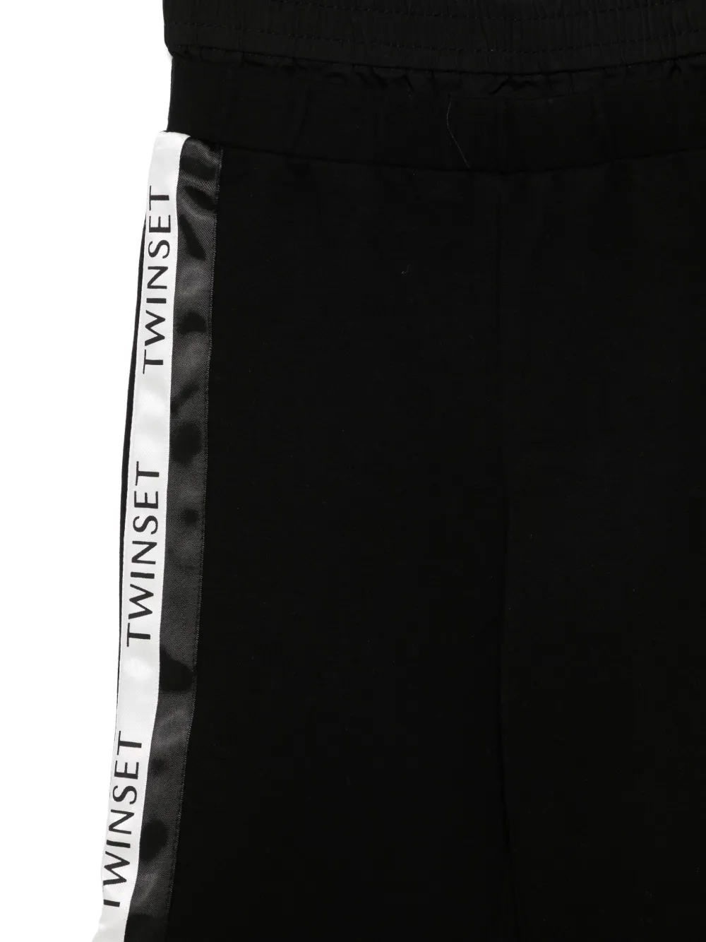 TWINSET Kids Trainingsbroek met logo afwerking Zwart