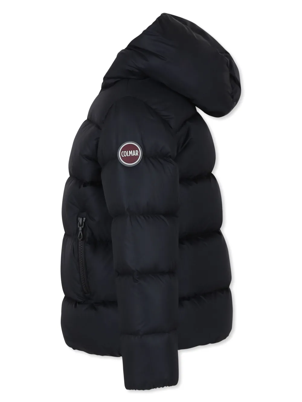 Colmar Kids Gewatteerd jack met logopatch Zwart