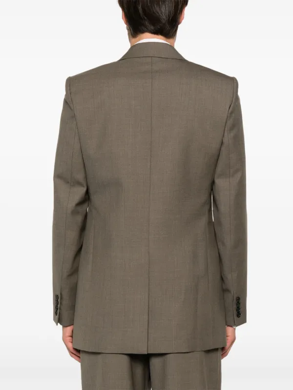 Saint Laurent ウール ジャケット | ブラウン | FARFETCH JP