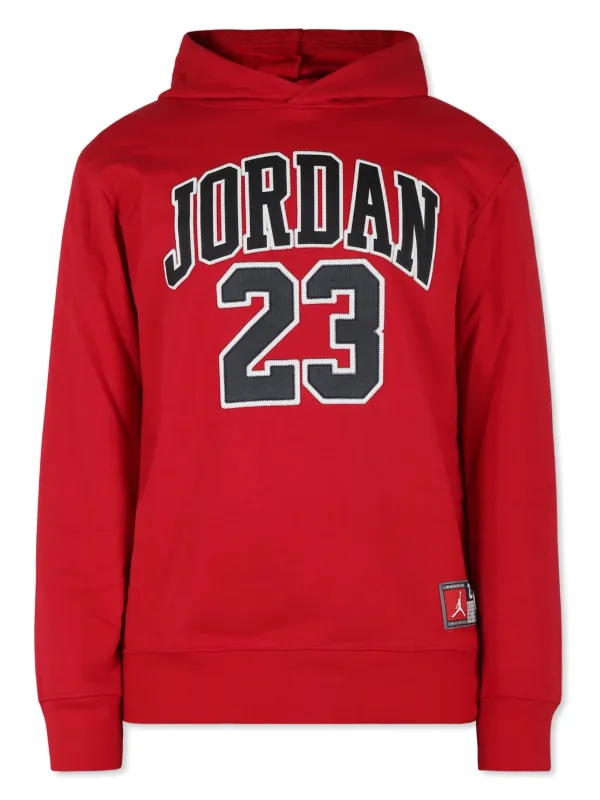 Jordan Kids Moletom De Capuz Com Logo Bordado Vermelho FARFETCH BR