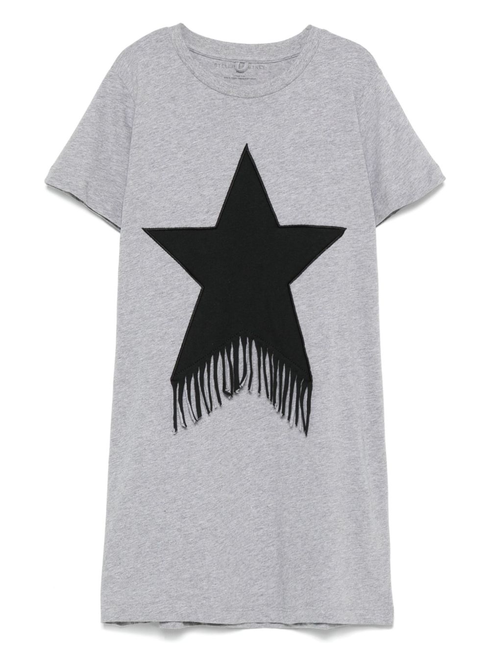 Stella McCartney Kids star-appliqué fringes dress - Grey