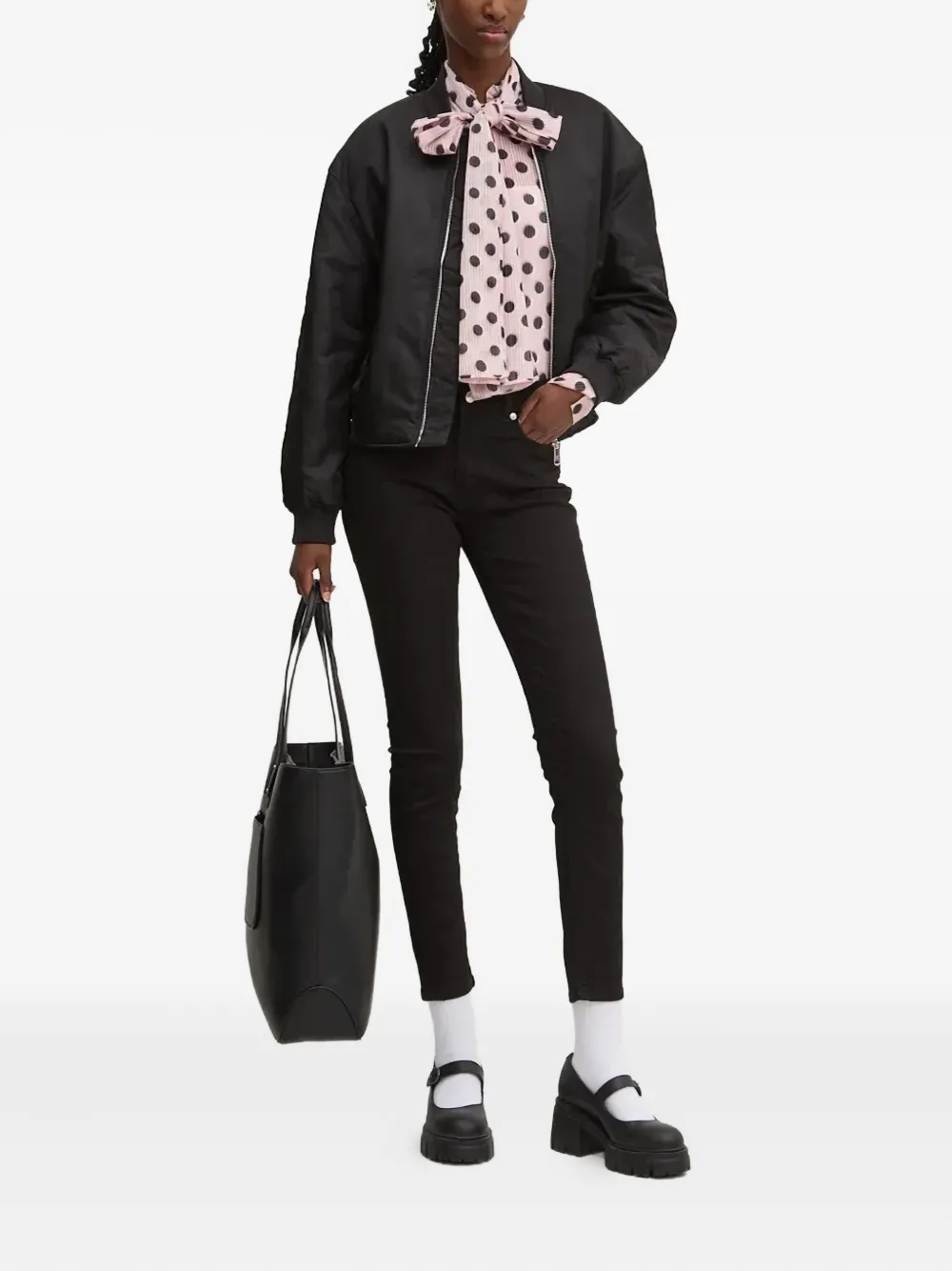 HUGO Jeans met logopatch - Zwart
