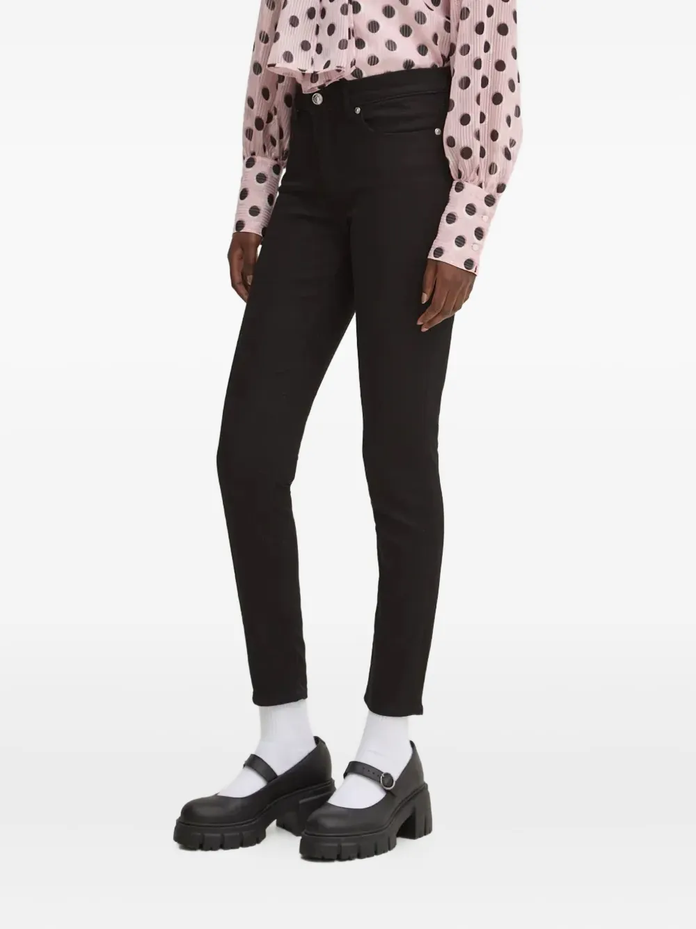 HUGO jean à patch logo | noir | Image 1