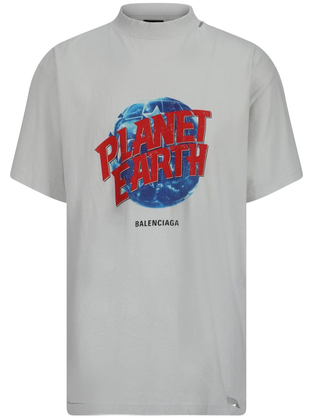 Balenciaga Planet Earth T-shirt - Bianco